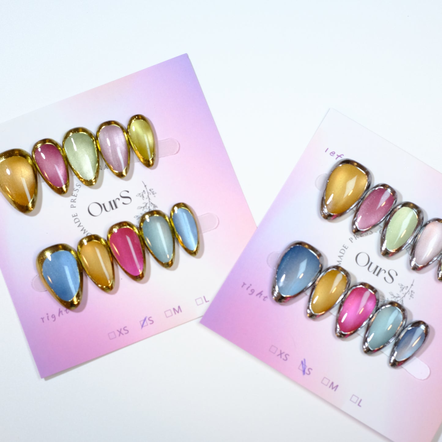 Macaron Metallic Cat Eye