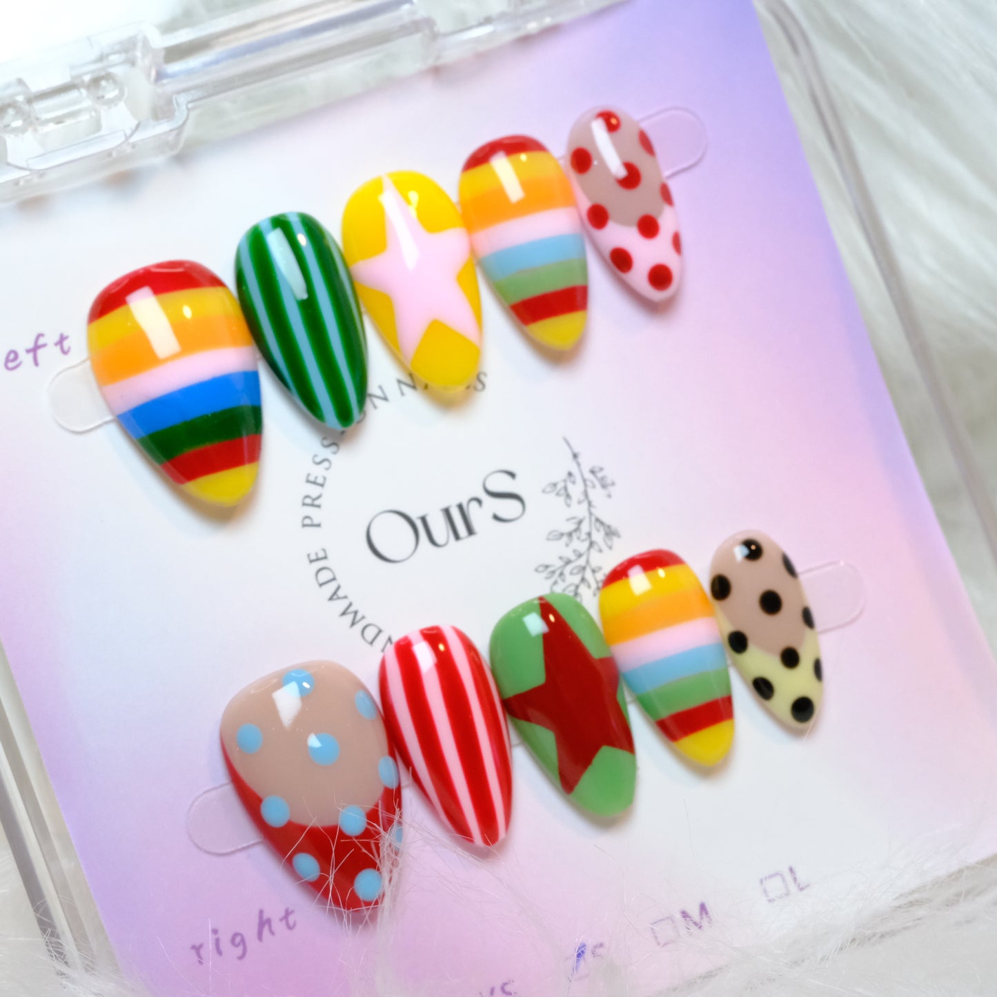Rainbow Starburst & Polka Dots