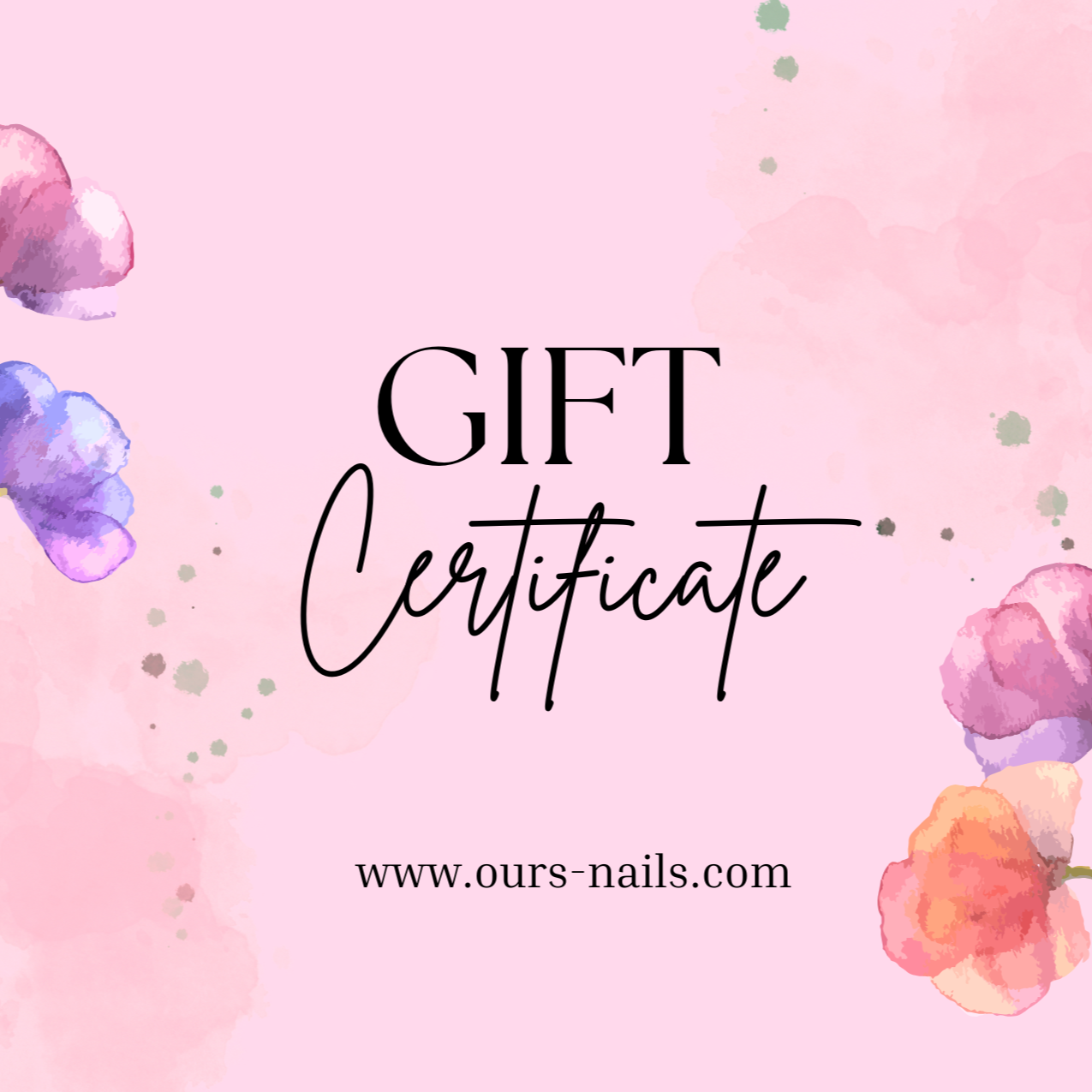 OURS Nails Gift Card