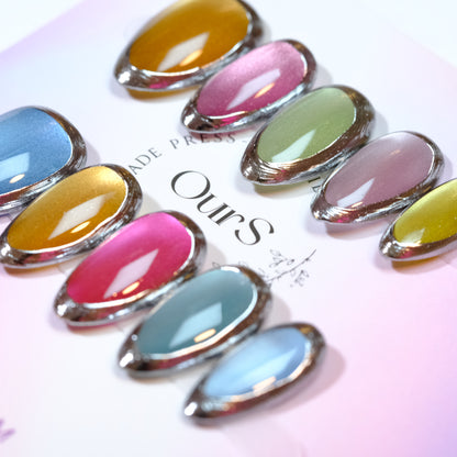 Macaron Metallic Cat Eye