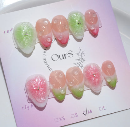 Flower Party in Pink & Green