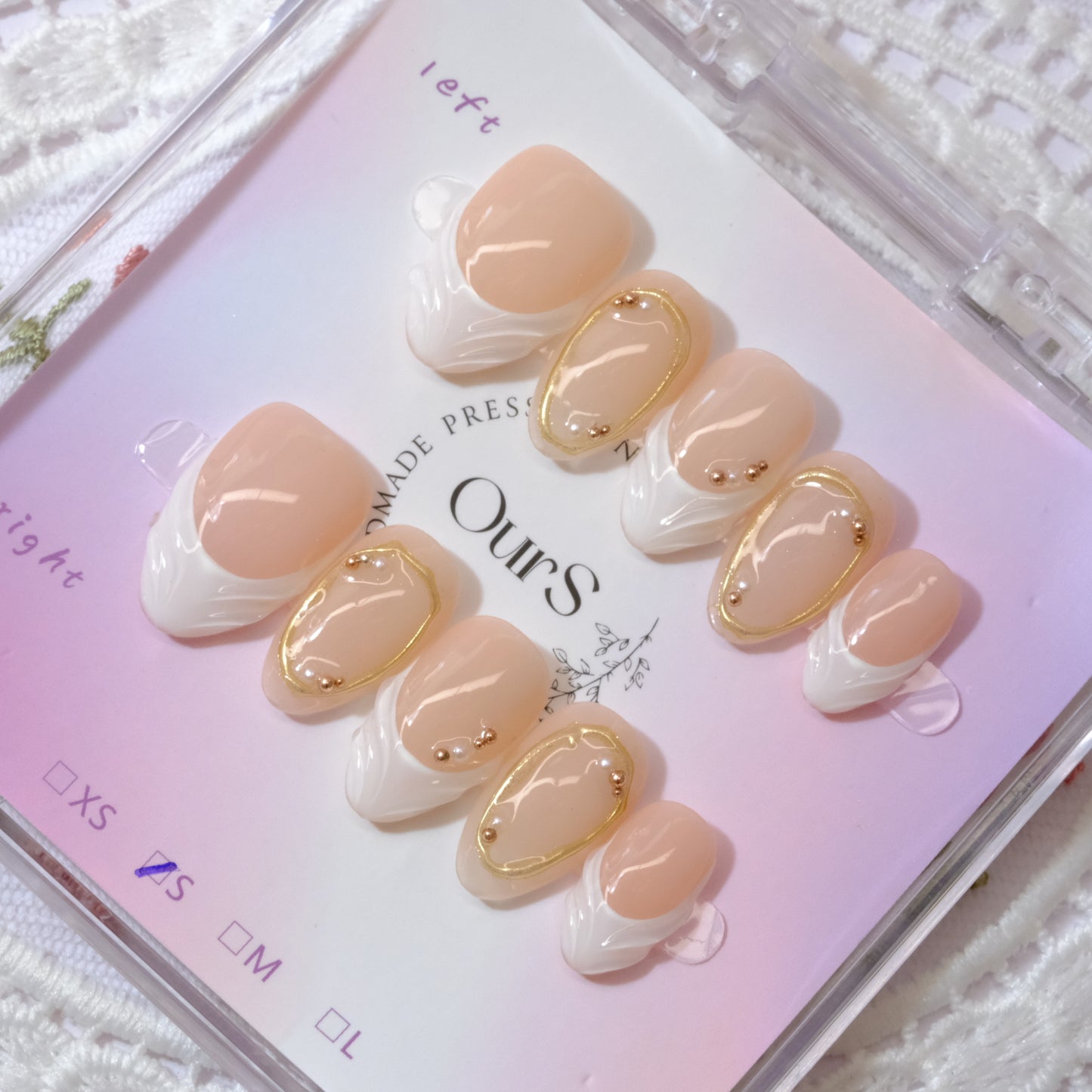 Golden Ballet French Tips