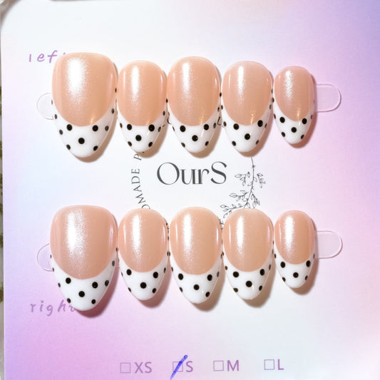 Black Polka Dot French