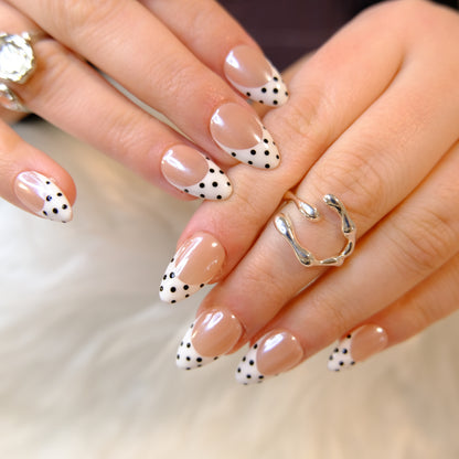 Black Polka Dot French