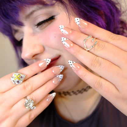 Black Polka Dot French
