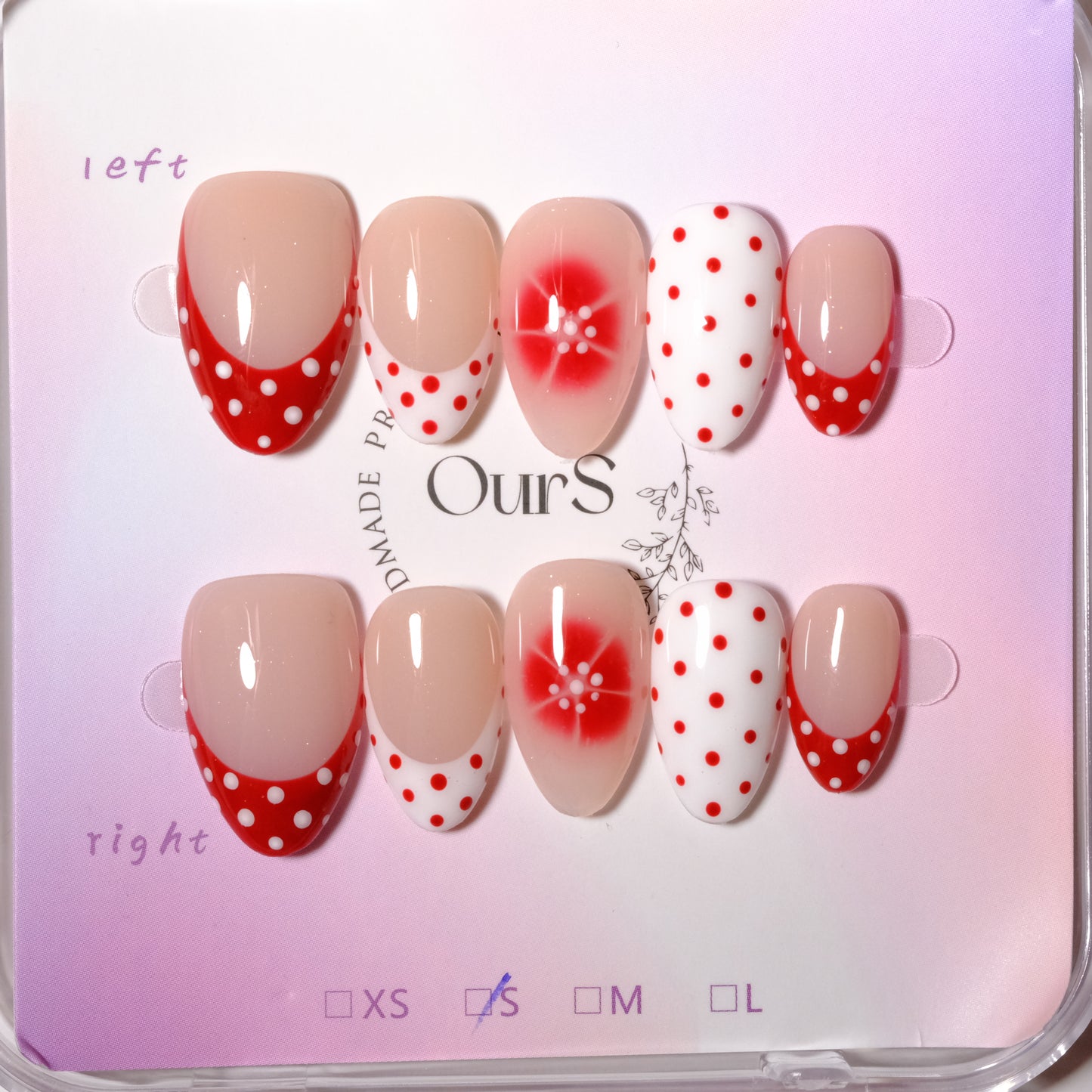 Blush Burst with Polka Dots