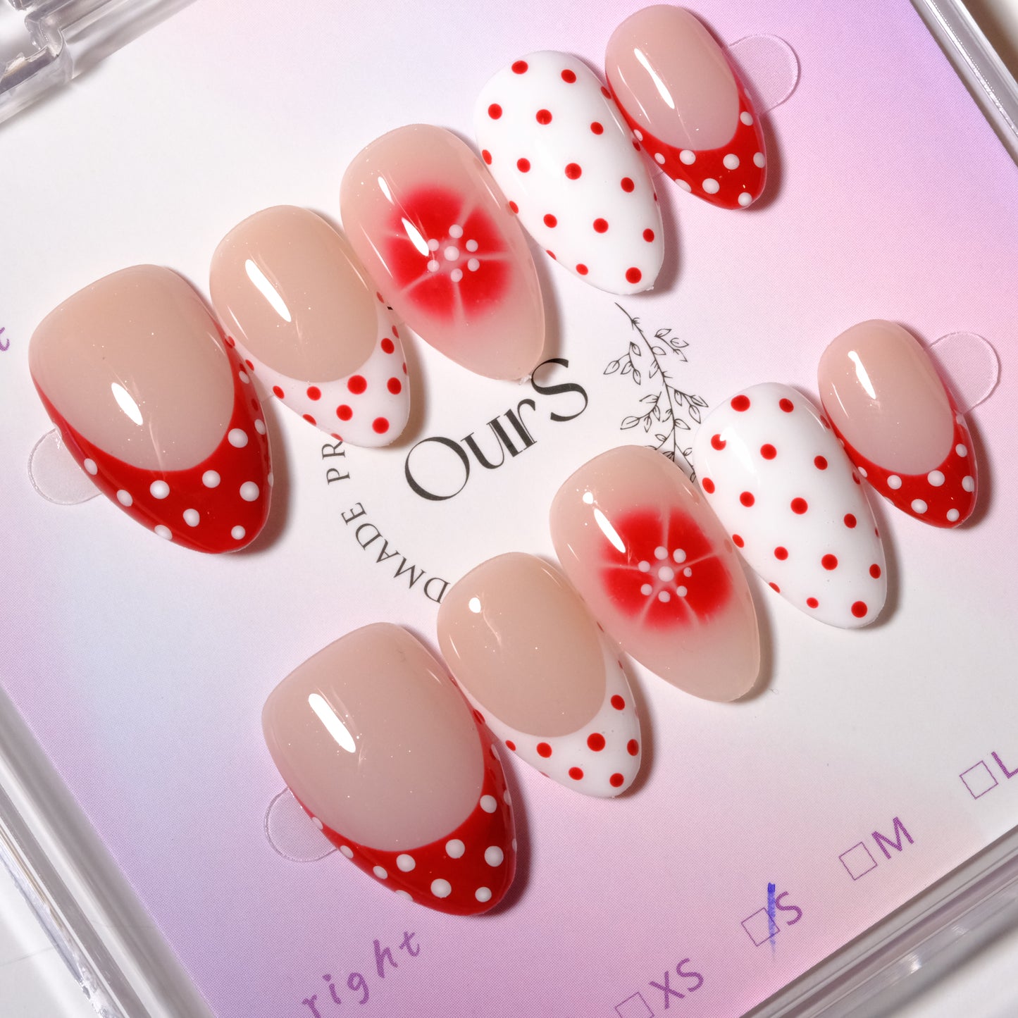 Blush Burst with Polka Dots